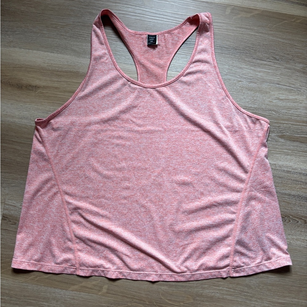 SHEIN Coral Racerback Tank Top